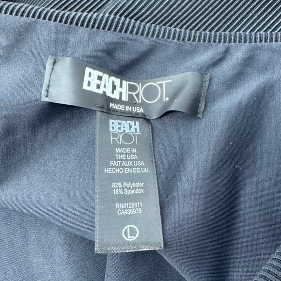 Beach Riot Celina One-Piece Ribbed Cutout Swimsuit Size Large - Picture 7 of 13